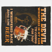 DIE IN MEINEM OHR VERBREITETE DEVIL FLEECEDECKE (Vorderseite (Horizontal))