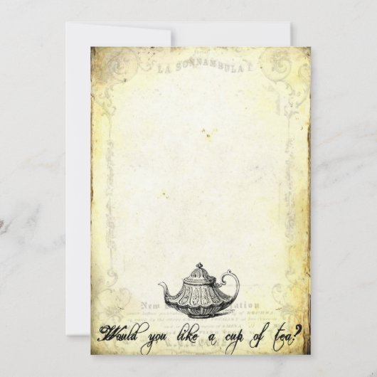 Die in ReD gekleideten Party Einladungen (Rückseite)