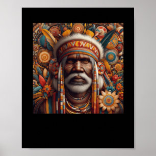 Die indigene australische Aborigine-Aufkleberin Poster
