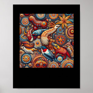 Die indigene australische Kultur Kunst Poster