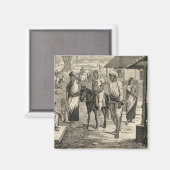 Die indische Hungersnot Magnet (Vorderseite/Rückseite)