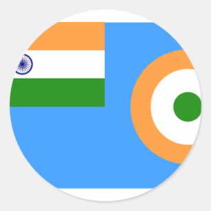 Die indische Luftwaffe, Indien Runder Aufkleber