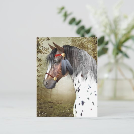 Die indische Pony Postcard Postkarte (Stehend Vorderseite)
