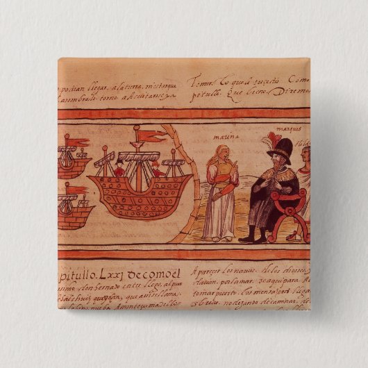 Die indische Prinzessin Malinche oder Dona Marina Button (Vorderseite)