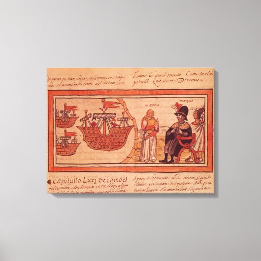 Die indische Prinzessin Malinche oder Dona Marina Leinwanddruck (Vorderseite)