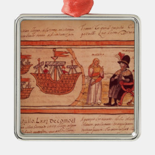 Die indische Prinzessin Malinche oder Dona Marina Ornament Aus Metall