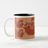 Die indische Prinzessin Malinche oder Dona Marina Zweifarbige Tasse (Links)