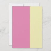 Die individuell anpassbare Rosa & Gold Wohltätigke Einladung (Rückseite)