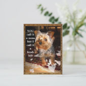 Die individuell anpassbare Shredder-Postkarte Postkarte (Stehend Vorderseite)