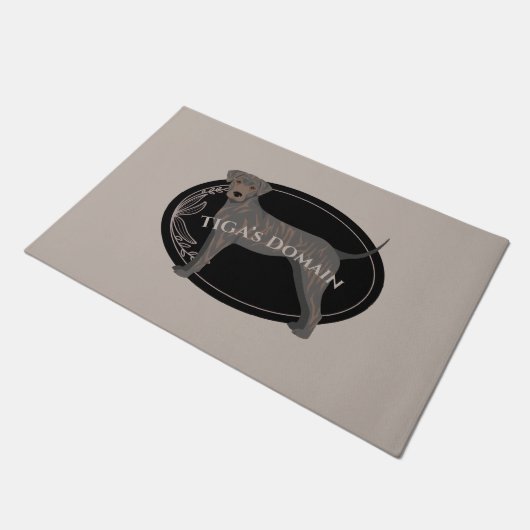 Die individuell anpassbare Türmatte der TIGA (Schrägansicht)