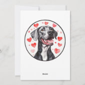 Die individuell anpassbare Valentintagskarte "Grea Feiertagskarte (Rückseite)