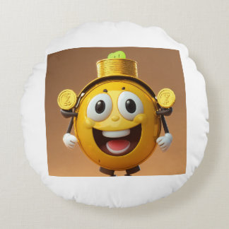 Die individuelle Rundkissenabdeckung macht Spaß. Rundes Kissen