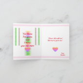 Die individuelle Spiralkarte "Happy Valentine" Karte (Innenseite)