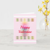 Die individuelle Spiralkarte "Happy Valentine" Karte (Gelbe Blume)