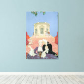 Die Indolents, Illustration für "Fetes Galantes" Leinwanddruck (Insitu (Holzboden))