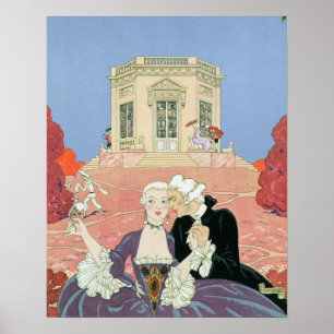 Die Indolents, Illustration für "Fetes Galantes" Poster
