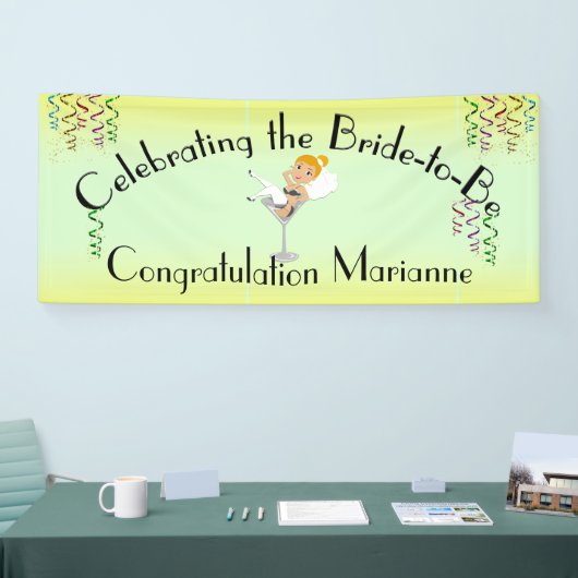 Die Ingwer Braut zum Duschen / Party Banner (Messe)