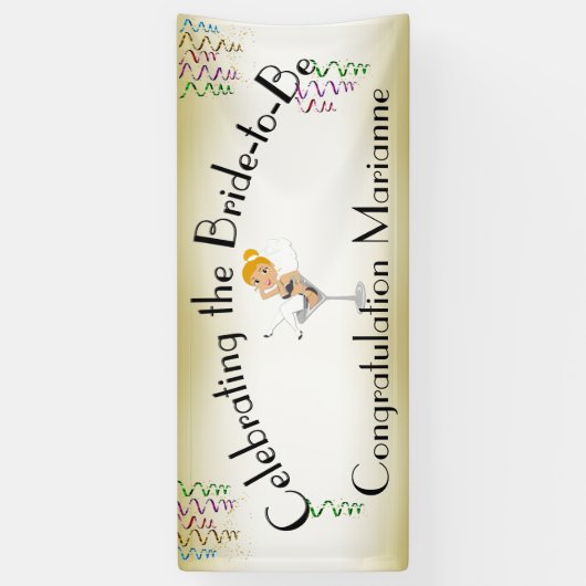 Die Ingwer Braut zum Duschen / Party Banner (Vertikal)