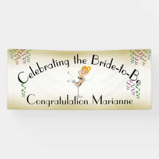 Die Ingwer Braut zum Duschen / Party Banner (Horizontal)