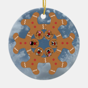 "Die Ingwer-Jungen-" Lebkuchen Skydiving Bildung Keramikornament