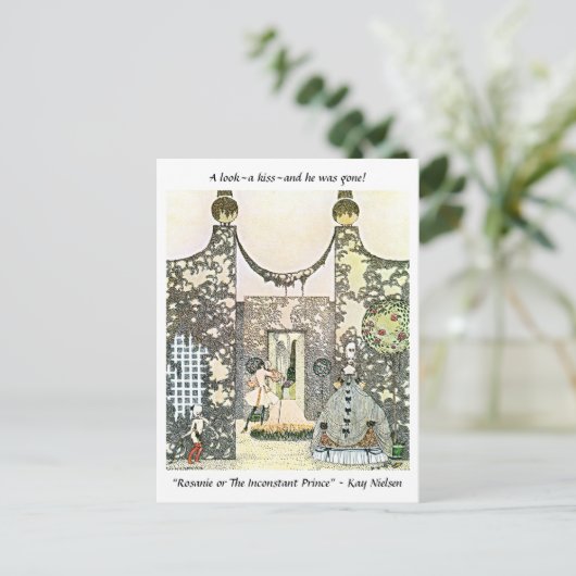 Die inkonsistente Märchenillustrierung des Prinzen Postkarte (Stehend Vorderseite)