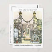 Die inkonsistente Märchenillustrierung des Prinzen Postkarte (Vorne/Hinten)