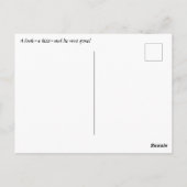 Die inkonsistente Märchenillustrierung des Prinzen Postkarte (Rückseite)