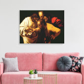 Die Inkredulität von St. Thomas, 1602-03 Leinwanddruck (Insitu (Wohnzimmer))