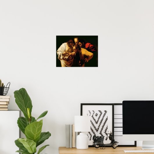 Die Inkredulität von St. Thomas, 1602-03 Poster (Heimbüro)