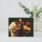 Die Inkredulität von St. Thomas, 1602-03 Postkarte (Stehend Vorderseite)