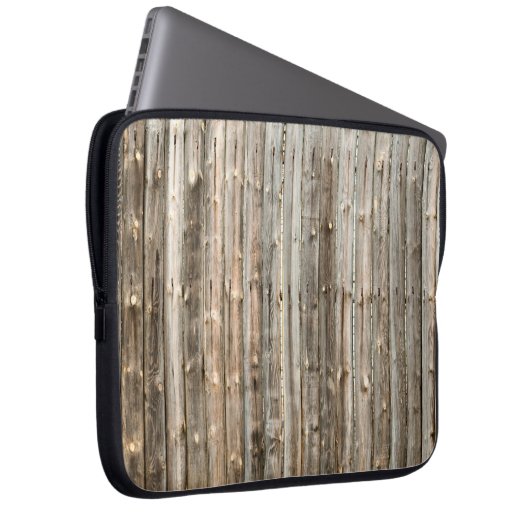 Die Inneneinrichtung aus altem Holz, das Backgröss Laptopschutzhülle (Vorne Rechts)