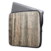 Die Inneneinrichtung aus altem Holz, das Backgröss Laptopschutzhülle (Vorderseite Links)