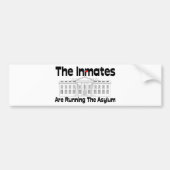 Die Insassen betreiben das Asyl Autoaufkleber (Vorne)