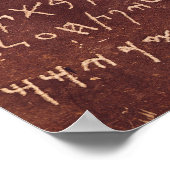 Die Inschrift aus dem Sarkophag Poster (Ecke)