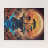 Die Insel bei Sonnenuntergang. Puzzle (Horizontal)