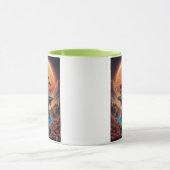 Die Insel bei Sonnenuntergang. Tasse (Zentrum)