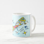 Die Insel Bermuda Bunter Becher Kaffeetasse (VorderseiteRechts)