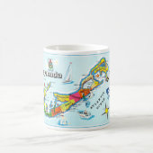 Die Insel Bermuda Bunter Becher Kaffeetasse (Mittel)