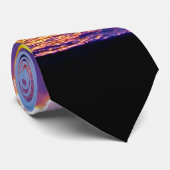 Die Insel-Blau-Krawatte Krawatte (Gerollt)