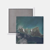 Die Insel der Bahamas-Andros Magnet (Vorderseite/Rückseite)