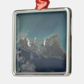 Die Insel der Bahamas-Andros Ornament Aus Metall (Links)