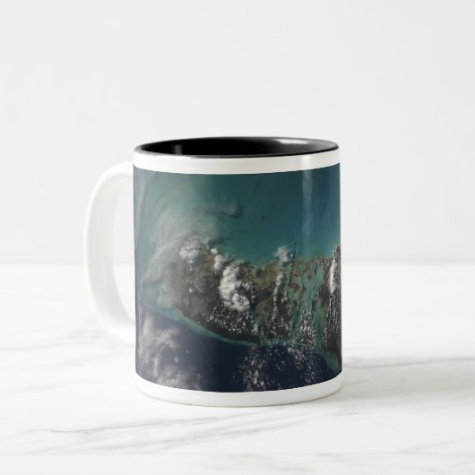 Die Insel der Bahamas-Andros Zweifarbige Tasse (Vorderseite Links)