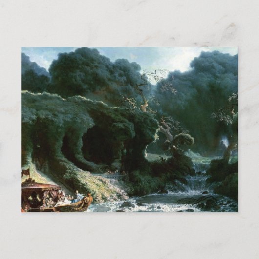 Die Insel der Liebe von Jean Honore Fragonard Post Postkarte (Vorderseite)