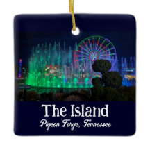 Die Insel in Taubenschmiede, Tennessee-Ornament