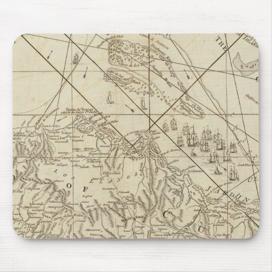 Die Insel Kuba mit einem Teil der Bahamabanken Mousepad (Vorne)