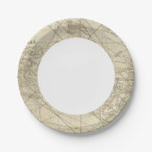 Die Insel Kuba mit einem Teil der Bahamabanken Pappteller (Vorderseite)