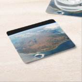 Die Insel Madagaskar. Rechteckiger Pappuntersetzer (angewinkelt)