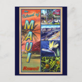 Die Insel Maui Hawaii Postkarte (Vorderseite)