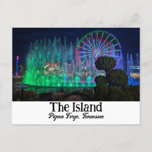 Die Insel Pigeon Forge, Tennessee Postcard Postkarte