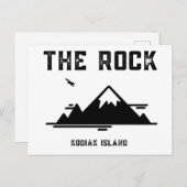 Die Insel Rock Kodiak Postkarte (Vorne/Hinten)